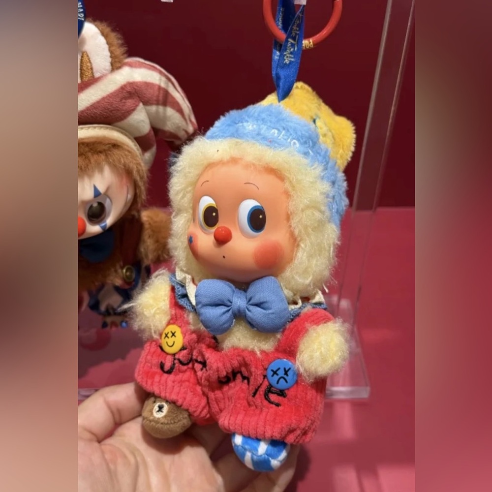 Popmart Why So Serious series RAINBOW JELLYBEAN vinyl face plush pendant